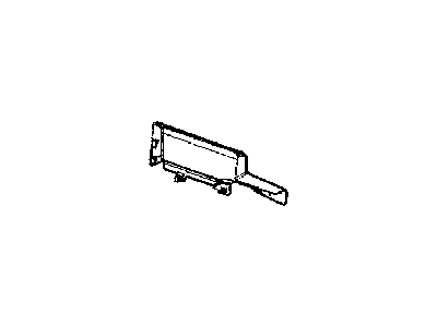 Jeep 1DT741DVAA SHIELD Seat 40% Inner Right Tumble Pivot Shield