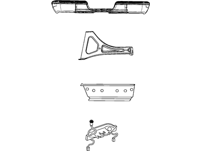 Dodge 82401316 BUMPER KIT Step Rear
