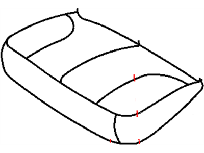 Ram 1TY93XDVAA COVER Rear Seat Cushion Left