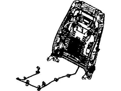 Chrysler 68159137AA FRAME Front Seat Back