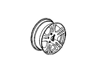 Chrysler WF99TAEAD WHEEL Aluminum