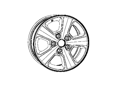 Jeep 1VH39GSAAB WHEEL Aluminum