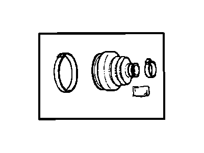 Dodge 68127813AA BOOT KIT Half Shaft Outer