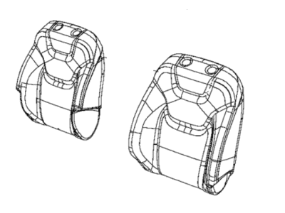 Jeep 6SS83LT5AA COVER Front Seat Back