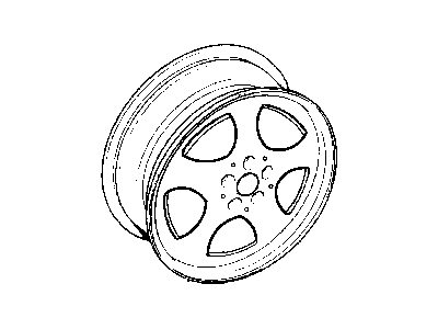 Jeep 5FA15SS7 WHEEL Aluminum