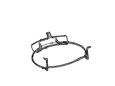 Chrysler 4724998AC RETAINER Rear Floor Pan Spare Tire