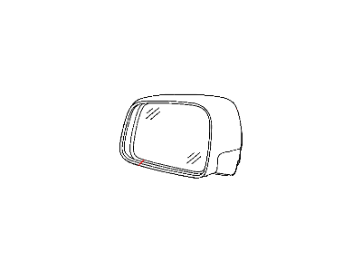 Dodge 68082633AB GLASS Mirror Replacement