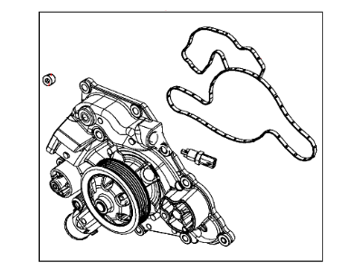 Dodge 53022340AF PUMP Water