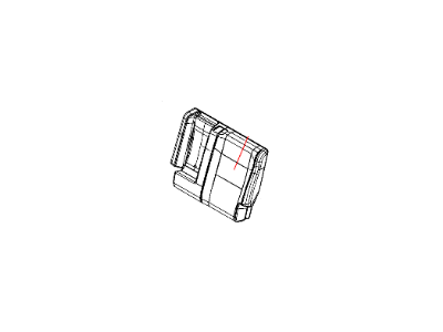 Jeep 1WG75JTLAA COVER Rear Seat Back Left