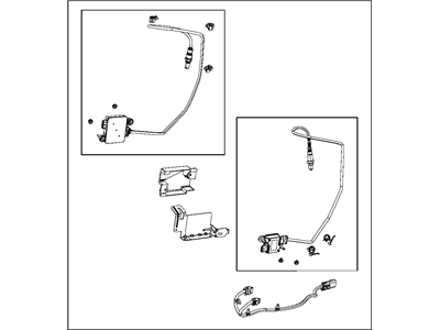 Ram 68185592AB SENSOR AND BRACKET Exhaust