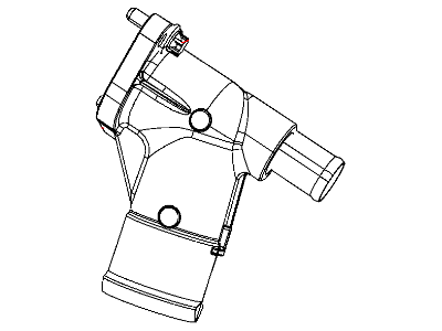 Jeep 68014142AA CONNECTOR Water Inlet Includes Block Heater, NOT Serviced Separate