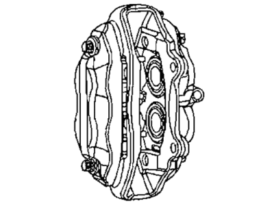 Dodge 68469826AA CALIPER ASSEMBLY Disc Brake Front Includes Pistons and Seal Boots