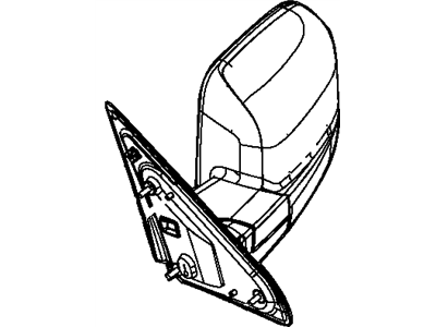 2011 Ram 2500 Car Mirror - 68033735AF