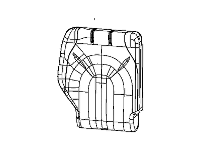 Mopar 6ED13LA3AB Cover Rear Seat Back 3RD Row