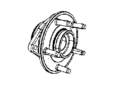 Jeep 52060398AE HUB AND BEARING Brake Front