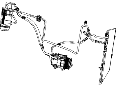 2007 Dodge Ram 3500 A/C Hose - 55056922AA