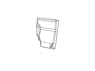 Jeep 1TV18DKAAA COVER Rear Seat Back 40% Seat Back Cover