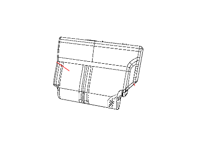 Jeep 1VS63XDVAA COVER Rear Seat Back 60% Seat Back Cover