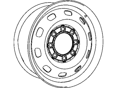 Ram 5GY15S4AAB WHEEL Steel