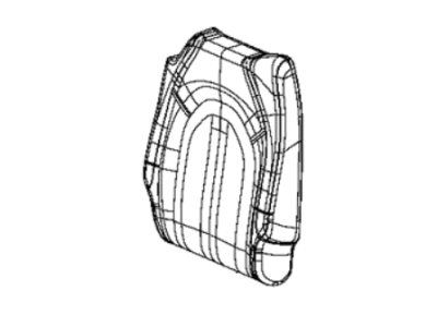 Chrysler 7BB02PD2AA COVER Rear Stow Seat Back