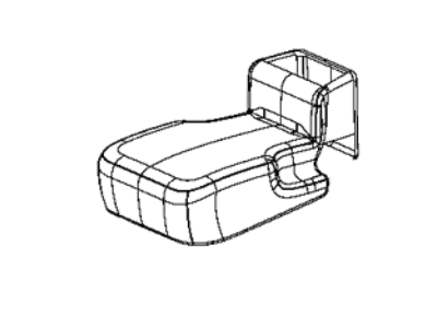 Chrysler 7BB26PD2AA COVER Rear Center Seat Cushion