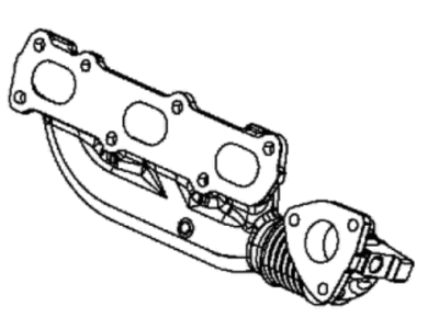 Jeep Wrangler Exhaust Manifold - 68490217AA