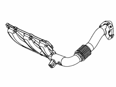 Jeep Wrangler Exhaust Manifold - 68490097AA
