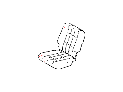 Chrysler 1FR921D1AA SEAT BACK Rear Right, Includes Seat Cover