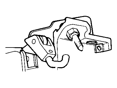 Chrysler 4864763AB HOOK J Hook and Set Screw