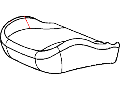 Jeep XU141DBAA COVER Front Seat Cushion