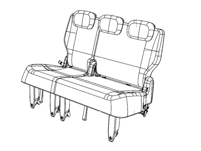 Dodge 7CW51DX9AA COVER Rear Seat Cushion