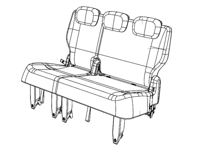 Dodge 7CW50DX9AA COVER Rear Seat Back