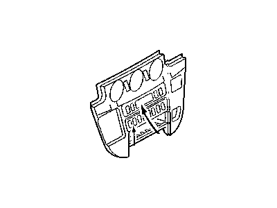 Dodge 5122873AA BEZEL Instrument Panel Center