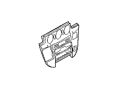 Dodge 5122372AA BEZEL Instrument Panel Center