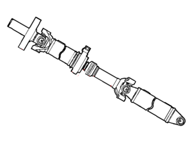 Dodge 52105511AD SHAFT Drive 2 Piece