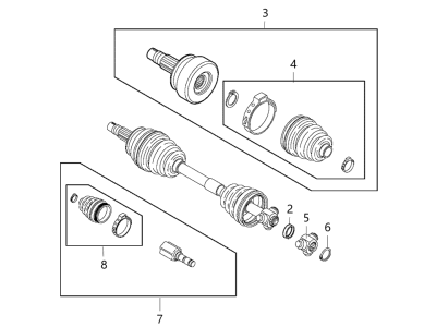 Jeep Renegade Axle Shaft - 68410236AA