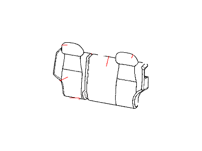 Jeep 1CW591J3AA COVER Rear Seat Back 60%