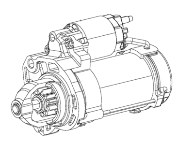 Chrysler Starter Motor - 68348376AB