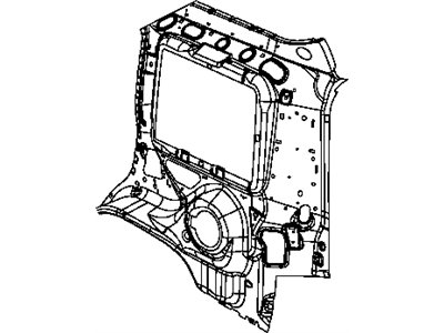 Jeep 68145064AA PANEL Body Side Aperture Inner Rear