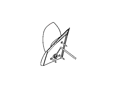 Chrysler 55078074AH MIRROR Outside Rearview