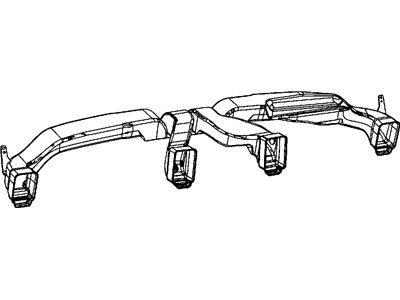 Jeep 68084830AA DUCT Center Distribution