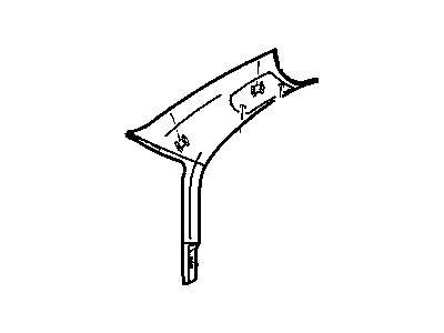 Dodge 5HD40BD1AB MOLDING A PILLAR