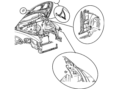 Chrysler 5027908AA PLUG Hood