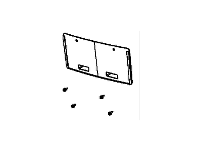 Mopar 68105341AB License Plate Kit