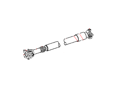 Jeep 52853410AB SHAFT Drive Rear 1-Piece