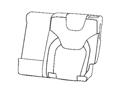 Jeep 6ST19LR5AC COVER Rear Seat Back Left
