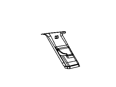 Dodge 1BE36XDVAB PANEL B Pillar Lower Trim