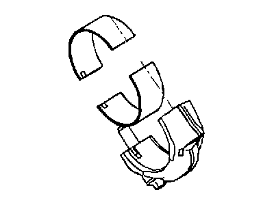 Ram 68001946AA BEARING Connecting Rod 1.00 mm U/S
