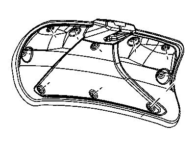 Mopar 4628936AC Cover Decklid Interior Trim
