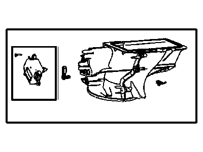 Chrysler 5179485AA HOUSING Air Inlet Includes: Panel Door, Blend Door, Recirculation Door,Recirculation door lever and Recirculation Door Actuator.